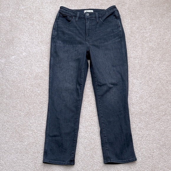 Madewell Curvy High Rise Slim Straight Richgrove Wash Stretch Jeans Size 29 - Picture 2 of 8